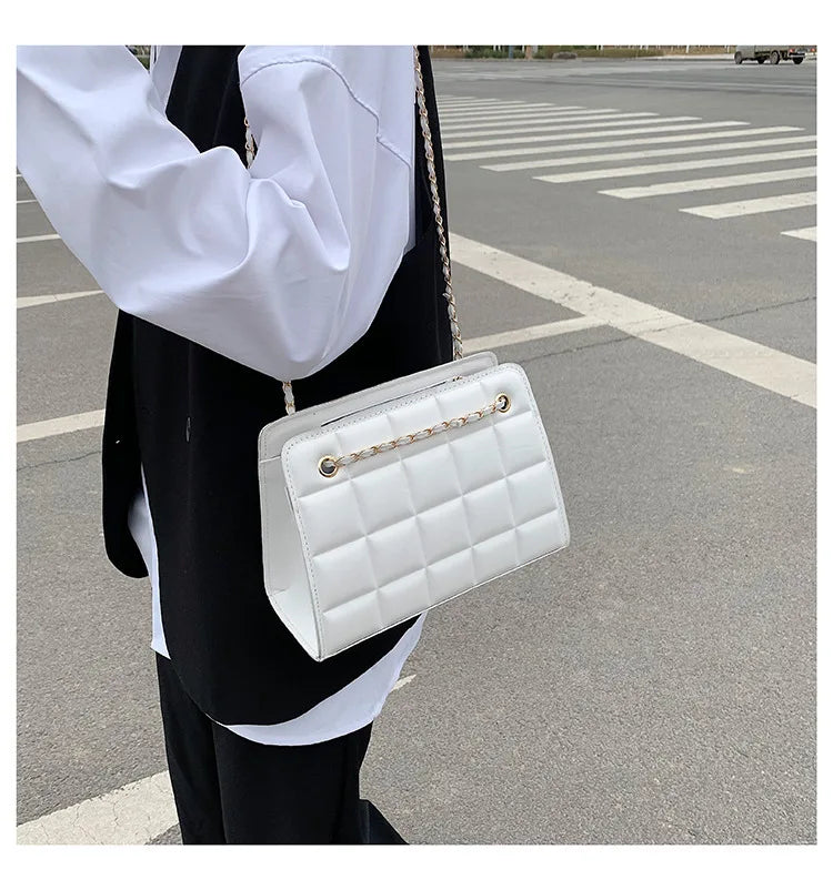 2025 Lychee Pattern Large Shoulder Handbag
