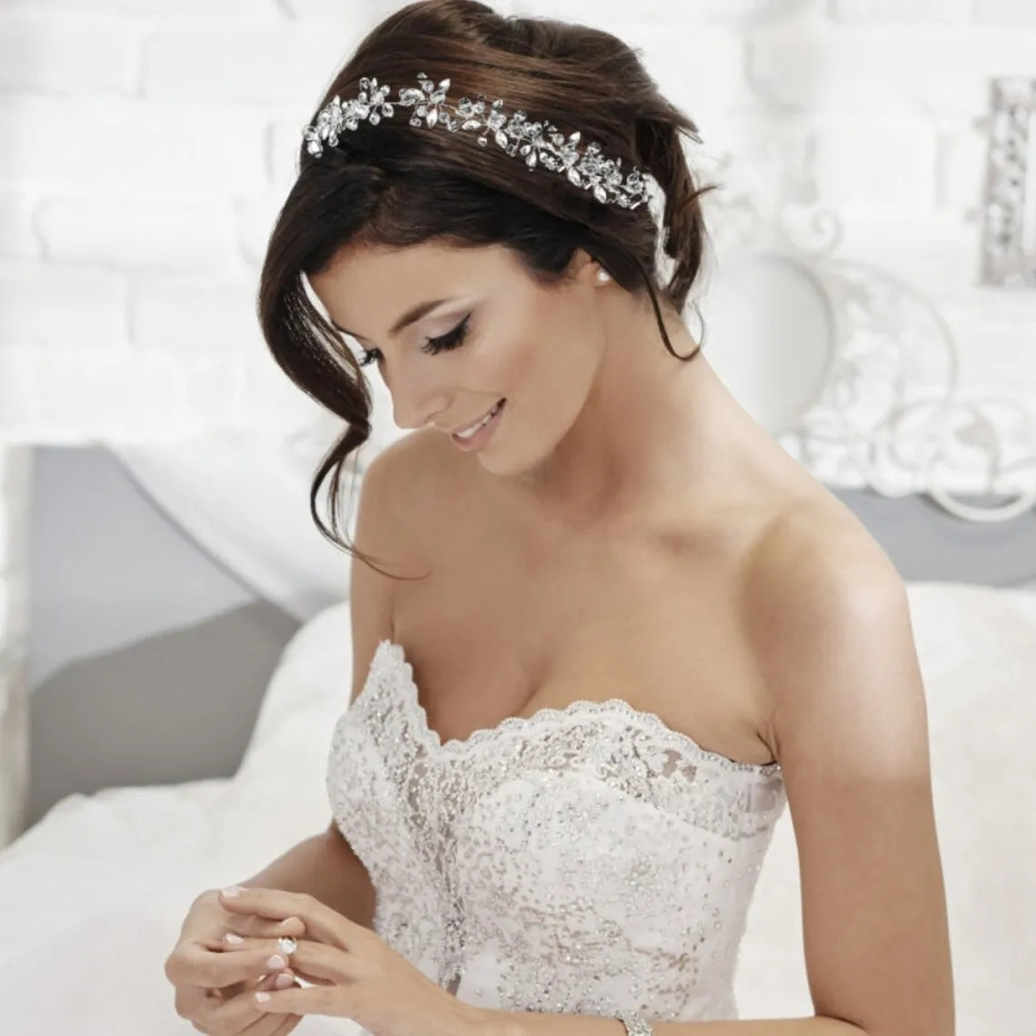 Crystal Rhinestone Bridal Tiara Headband