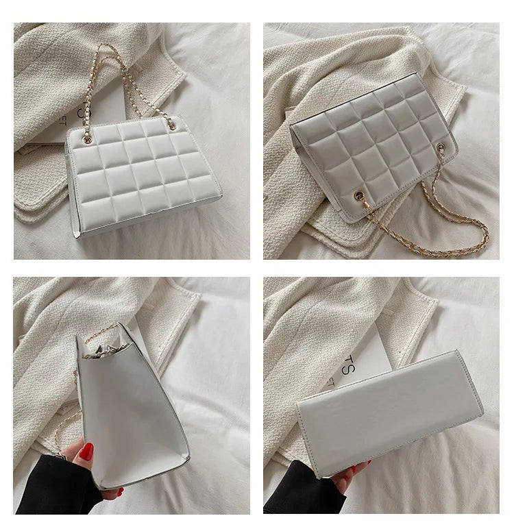 2025 Lychee Pattern Large Shoulder Handbag