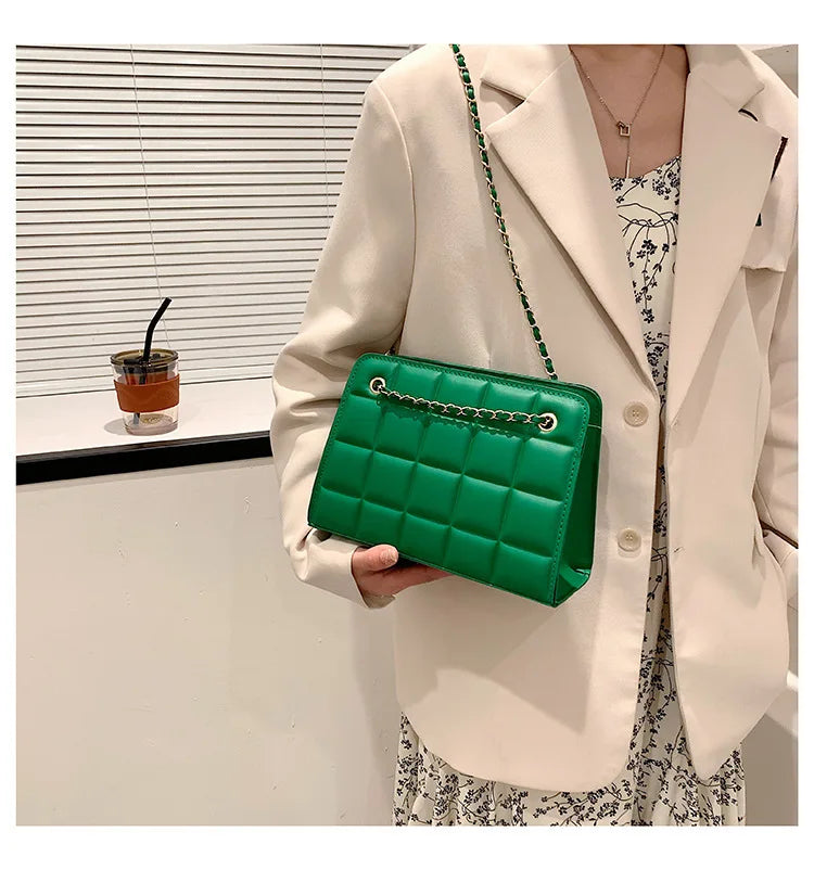 2025 Lychee Pattern Large Shoulder Handbag